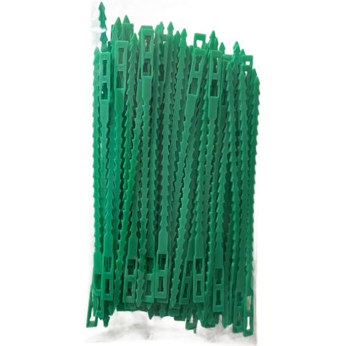 100pcs green plastic plant - green,